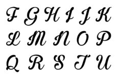 10 Best Fancy Letter Stencils Free Printable Printablee
