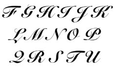 10 Best Fancy Letter Stencils Free Printable Printablee