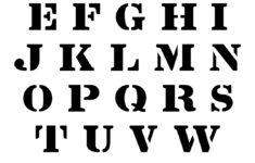 10 Best Fancy Letter Stencils Free Printable Printablee