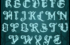 10 Best Fonts Alphabet Free Printable Printablee