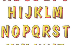10 Best Large Colored Letters Printable Printablee