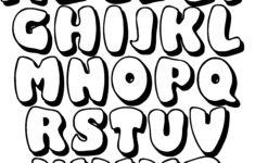 10 Best Large Printable Bubble Letters M Printablee