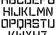 10 Best Medium Alphabet Stencils Printable Printablee