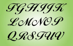 10 Best Printable Large Script Letters Printablee