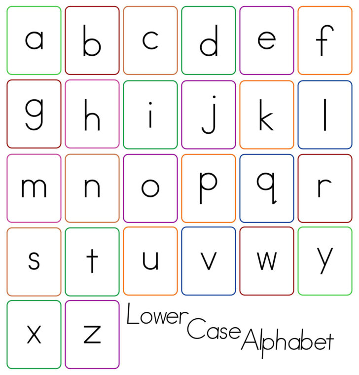 Lower Case Letters Printables