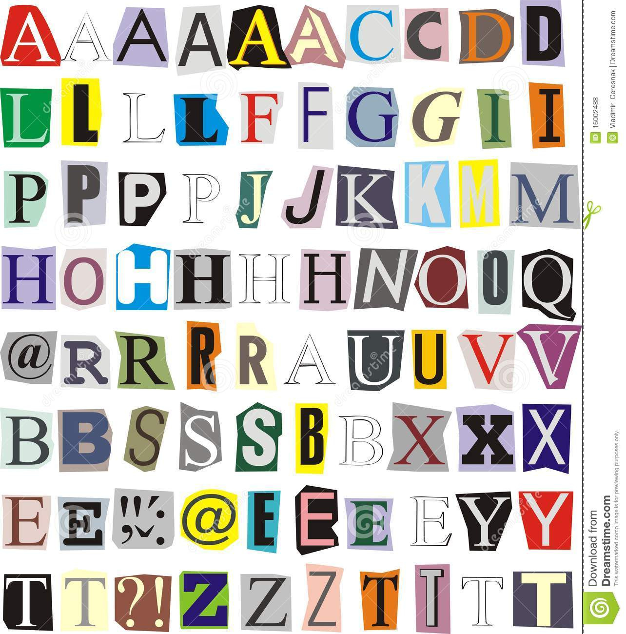 10 Magazine Cut Out Letters Font Images Magazine Letters Cut Out 