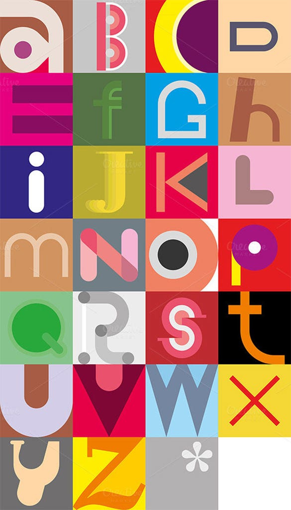 11 Best Printable Alphabet Letters Designs Free Premium Templates
