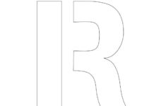 2 Inch Stencil Letter R Letter Stencils Stencils Printables Letter