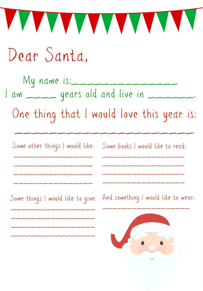FREE Printable Santa Letters Templates