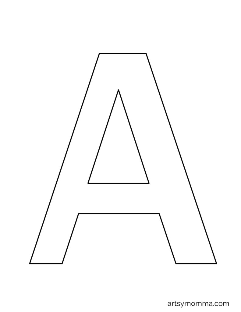 38 Free Printable Letter A Large Printable Letters Letter A Crafts ...