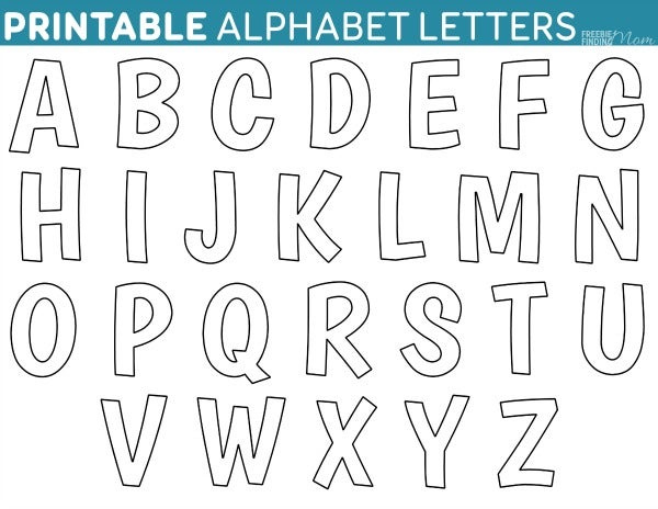 4 Alphabet Outline Templates PDF Free Premium Templates
