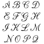 5 Free Printable Alphabet Calligraphy Letters Freebie Finding Mom