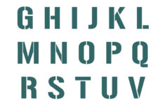 6 Best Large Printable Block Letter Stencils R Printablee