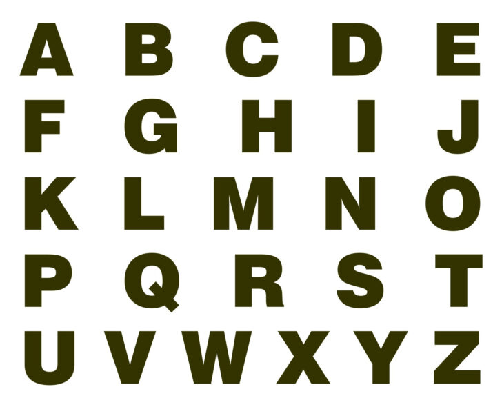 Alphabet Letters Printable PDF