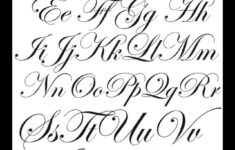 9 Free Calligraphy Fonts Letters Images Calligraphy Alphabet Font