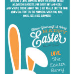A Letter From The Easter Bunny Printable Easter Bunny Poem Free