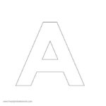 A Z Modern Sans Serif Alphabet Stencils For Walls Alphabet Stencils