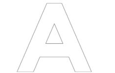 A Z Modern Sans Serif Alphabet Stencils For Walls Alphabet Stencils