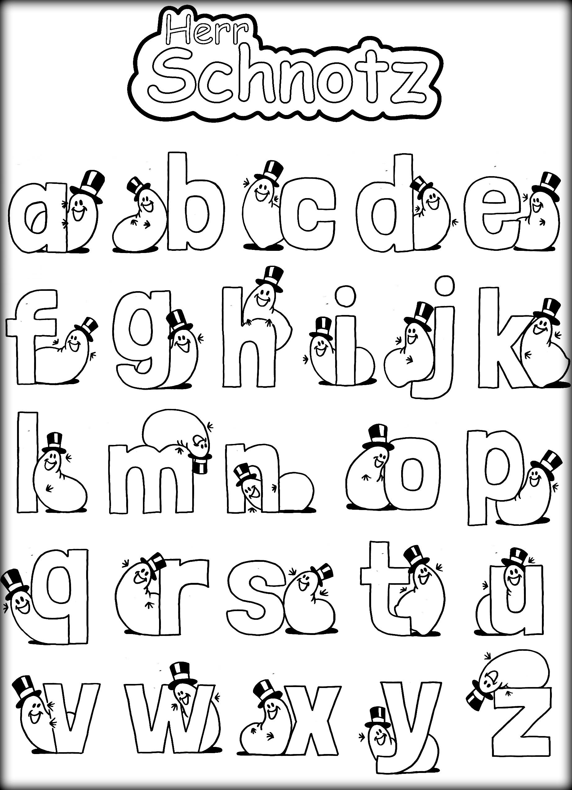 Alphabet Coloring Pages For Preschoolers Coloring Home