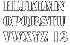 Alphabet Stencils Free Premium Templates