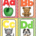 Alphabet Word Wall Cards ABC Chart Alphabet Word Wall Cards Word