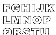 Awesome Large Block Letters Template Wwwpantrymagic In Block Letter