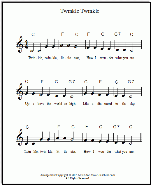 Beginner Piano Music For Kids Printable Free Sheet Music Printable Letters To Cut Out