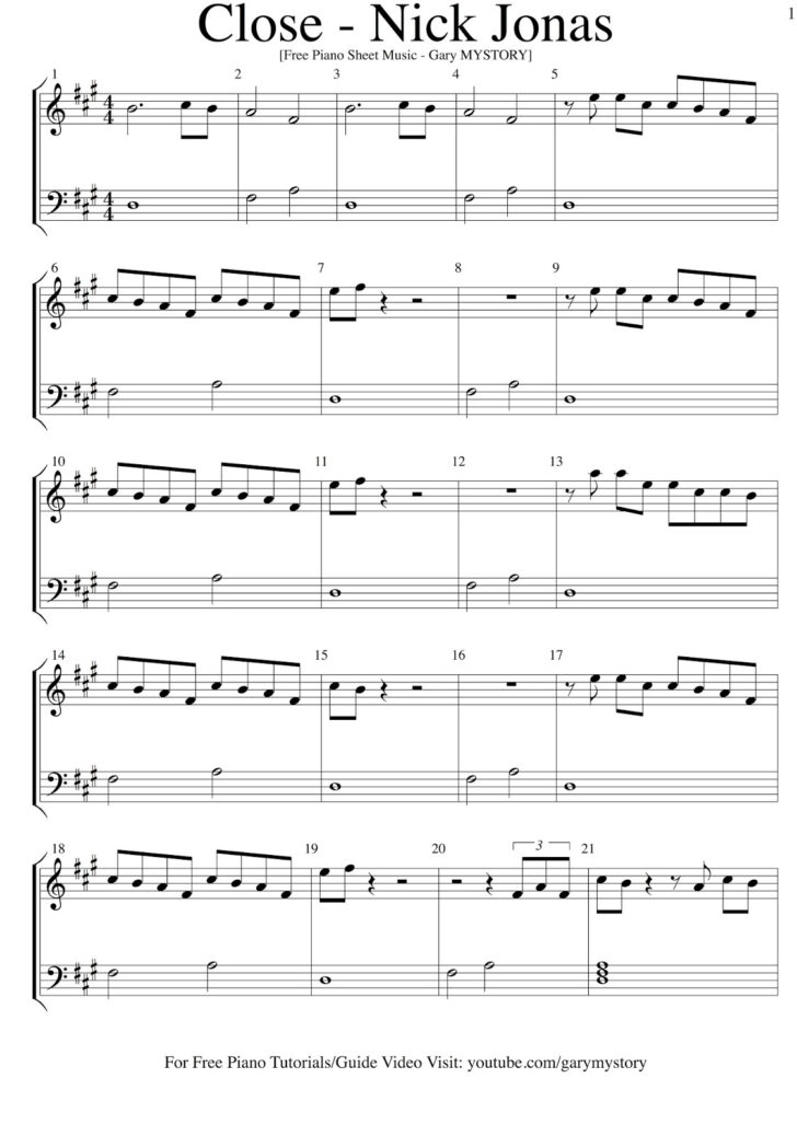 Best Free Printable Piano Sheet Music For Beginners With Letters Roy