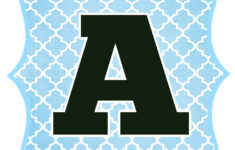 Blue And Black Printable Letters For Banners Swanky Design Company