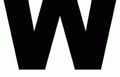 Bubble Letter W Black Clip Art Library