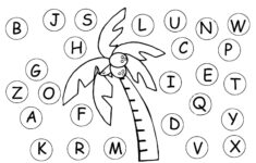 Chicka Chicka Boom Boom Letter Cover Up Coloring Page Free Printable