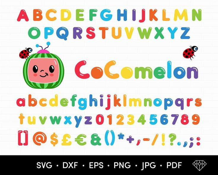 Cocomelon Alphabet SVG Cocomelon SVG Cocomelon Font Etsy In 2021 
