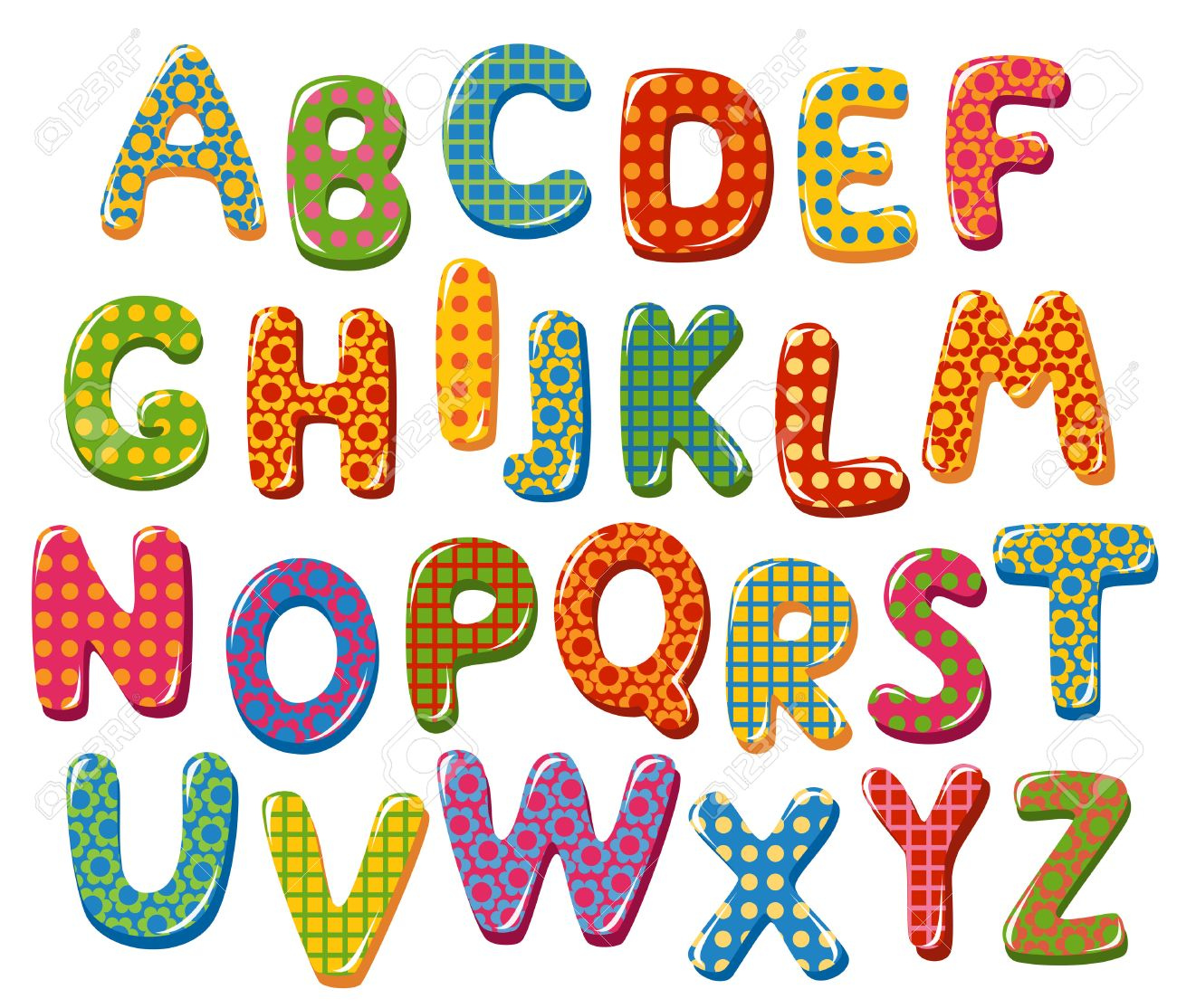Colorful Alphabet Letters Clip Art 20 Free Cliparts Download Images 