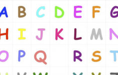 Colorful Alphabet Letters From A To Z In Upper Cases Free Printable