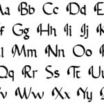Cursive Alphabet Stencils AlphabetWorksheetsFree