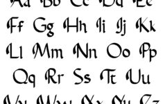 Cursive Alphabet Stencils AlphabetWorksheetsFree