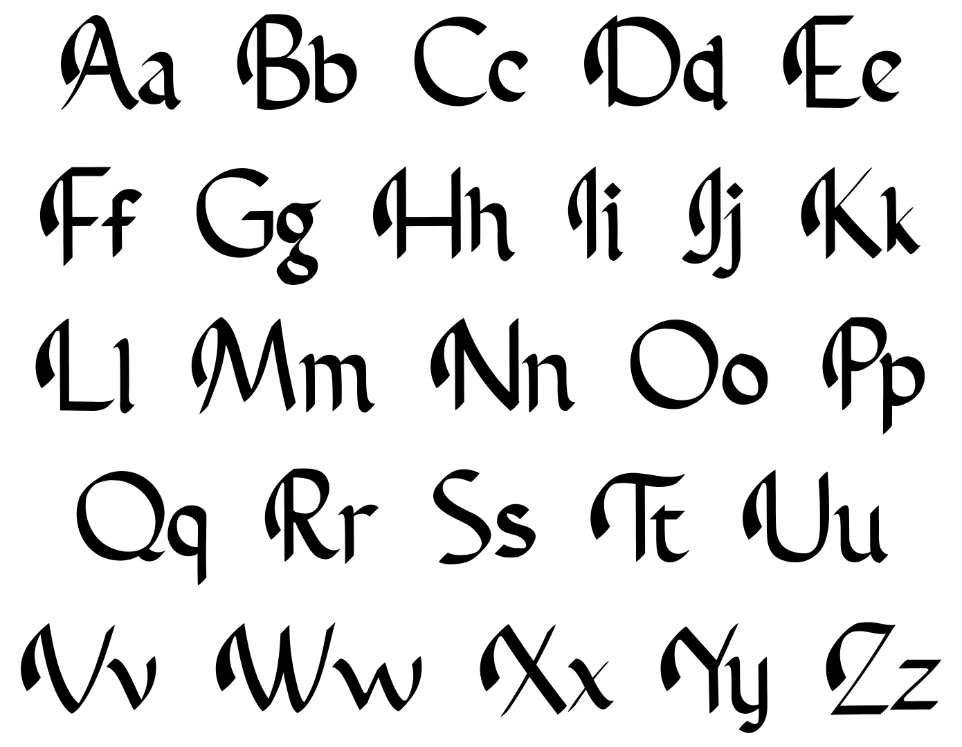 Cursive Alphabet Stencils AlphabetWorksheetsFree