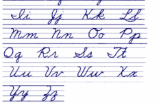 Cursive Handwriting Chart Free Download