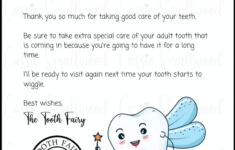 Cute Tooth Fairy Letter For Boys Cassie Smallwood