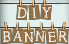 DIY Alphabet Letters Banner Sign Printable PDF By Justforkeeps