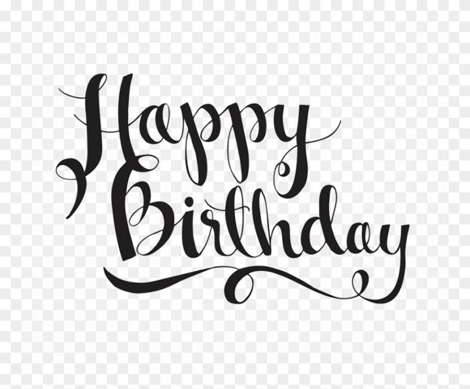 Download High Quality Happy Birthday Clipart Calligraphy Transparent 