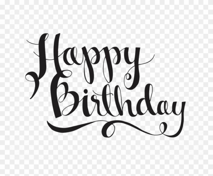 Download High Quality Happy Birthday Clipart Calligraphy Transparent ...