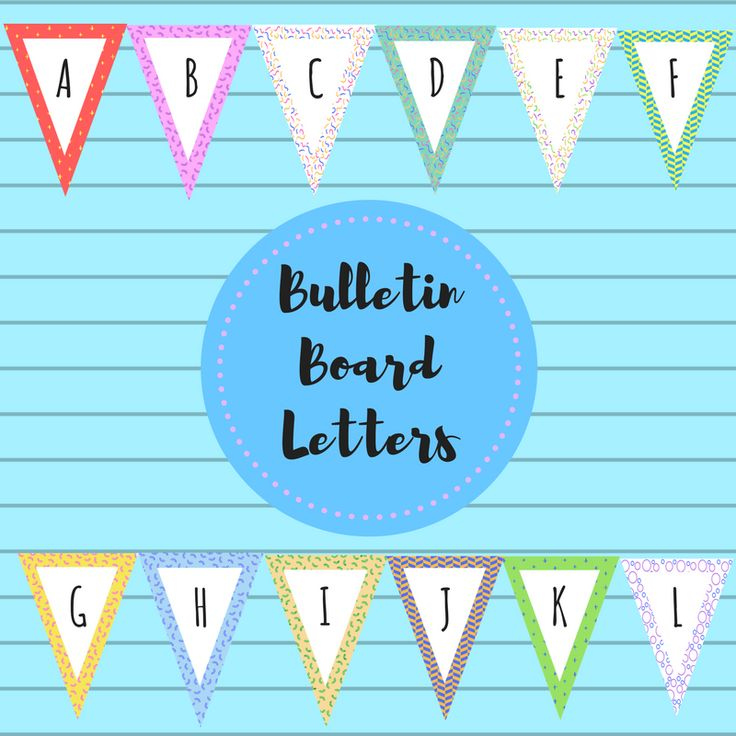 Editable Bulletin Board Letters Bulletin Board Letters Lettering 