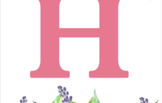 Floral Free Printable Alphabet Letters Banner Paper Trail Design