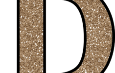 Free Glitter Alphabet To Download And Print