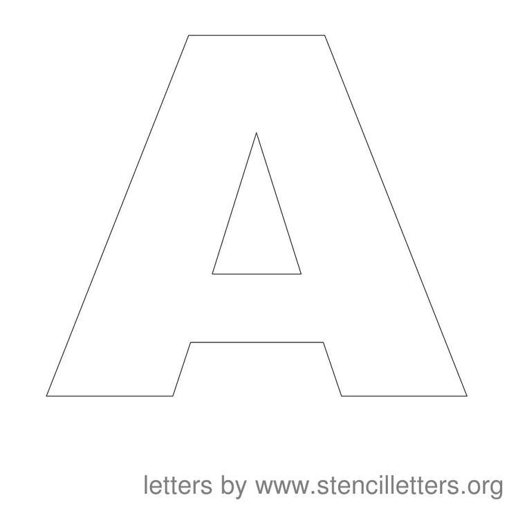 Stencil Letters Printable FREE Large Printable Letters To Cut Out