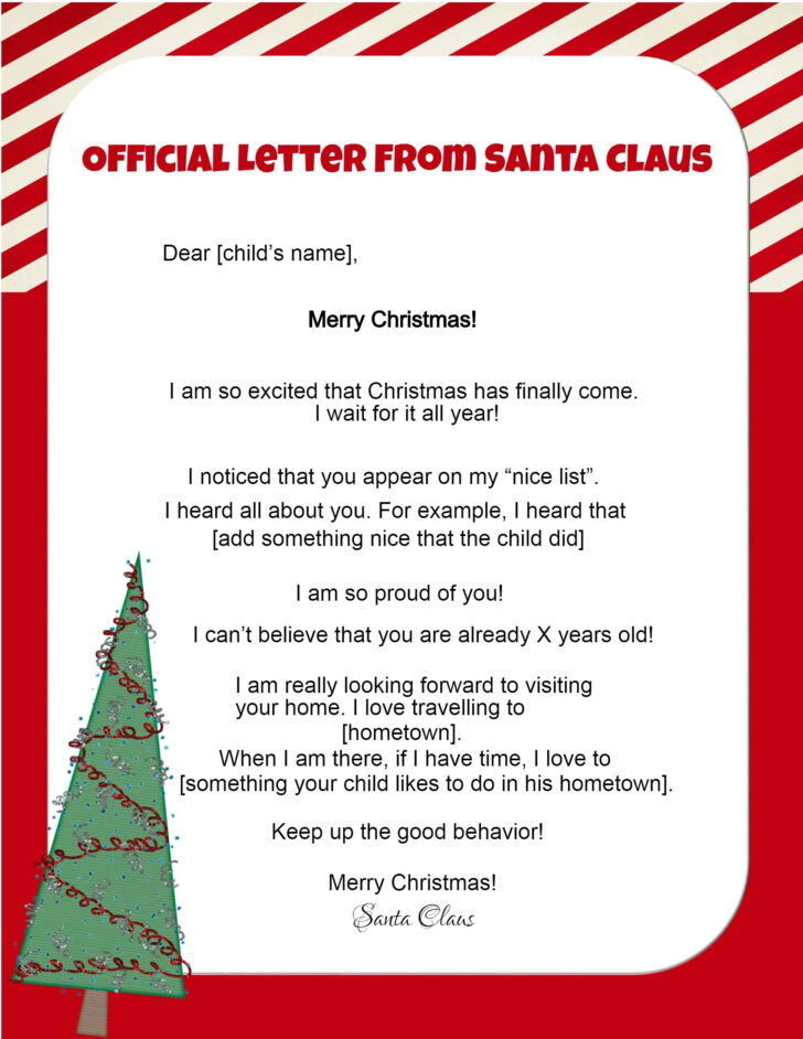 Printable Letters From Santa FREE