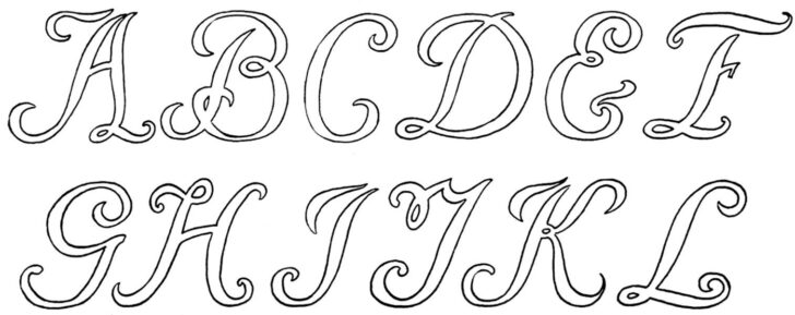 Printable Hand Embroidery Letters Patterns FREE