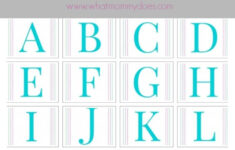 Free Printable Alphabet Letters A To Z LARGE Upper Case Templates