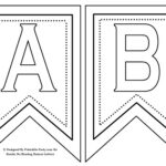 Free Printable Alphabet Letters Banner Flag Letter PDF Templates